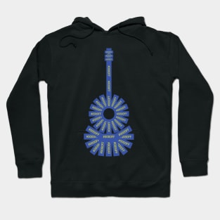 #0000FF Blues Guitar Hoodie